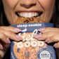 Person holding a Fields Good Sleep Cookie package with visible branding
